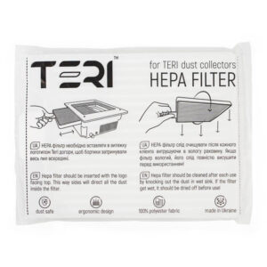 מסנן HEPA לשואב אבק לציפורניים מובנה TERI