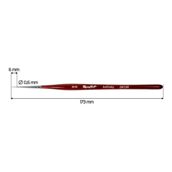 ⁦מכחול לעיצוב ציפורניים Roubloff DK13R⁩ – תמונה ⁦2⁩