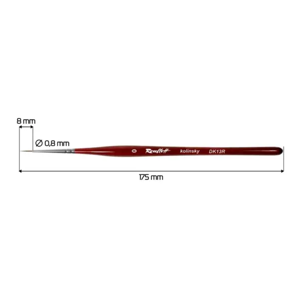 ⁦מכחול לעיצוב ציפורניים Roubloff DK13R⁩ – תמונה ⁦5⁩