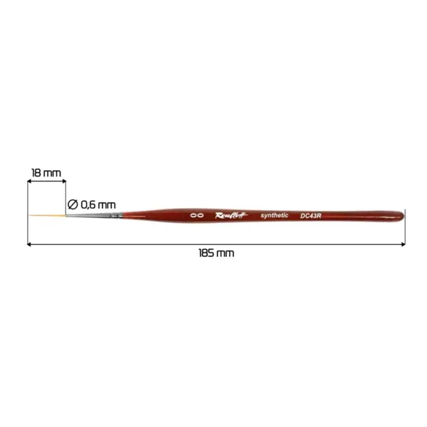⁦מכחול לעיצוב ציפורניים Roubloff DC43R⁩ – תמונה ⁦3⁩