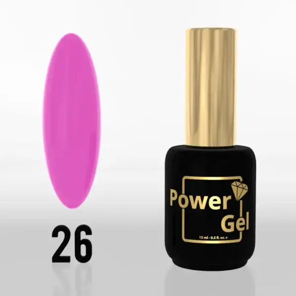 ⁦לק ג'ל Power Gel 026⁩ – תמונה ⁦4⁩