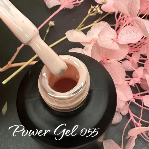 לק ג'ל Power Gel 055, לק ג'ל צבע ורוד בהיר