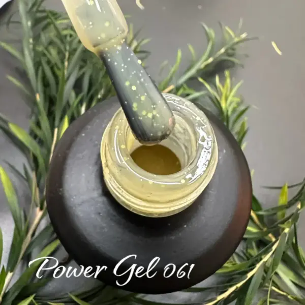 לק ג'ל Power Gel 061, לק ג'ל צבע צהוב שקוף