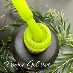 לק ג'ל Power Gel 064, לק ג'ל צבע צהוב ניאון