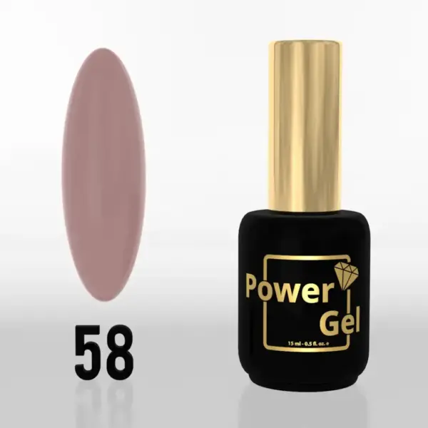 ⁦לק ג'ל Power Gel 058⁩ – תמונה ⁦2⁩