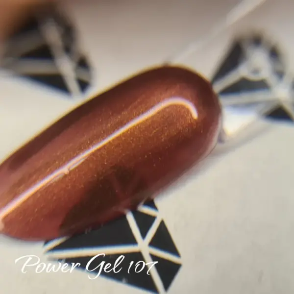 ⁦לק ג'ל Power Gel 107⁩ – תמונה ⁦2⁩