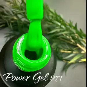 לק ג'ל Power Gel 071, לק ג'ל צבע ירוק ניאון