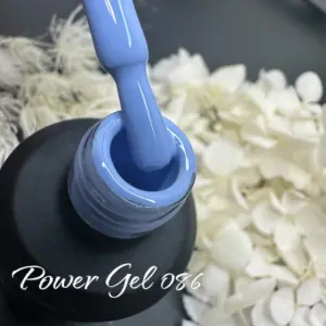 לק ג'ל Power Gel 086, לק ג'ל צבע כחול תכלת