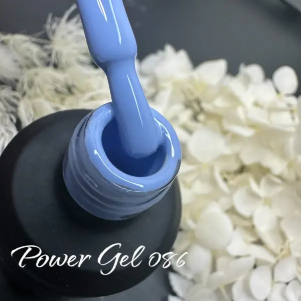לק ג'ל Power Gel 086, לק ג'ל צבע כחול תכלת