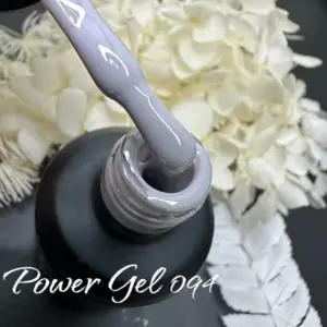 לק ג'ל Power Gel 094, לק ג'ל צבע אפור עם נצנץ עדין
