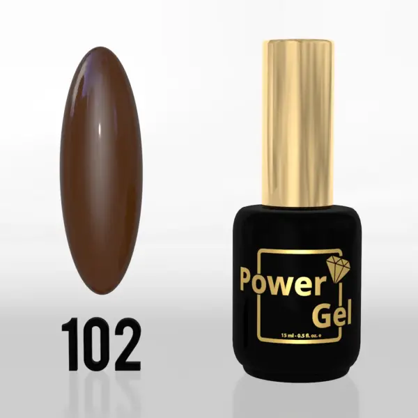 ⁦לק ג'ל Power Gel 102⁩ – תמונה ⁦4⁩