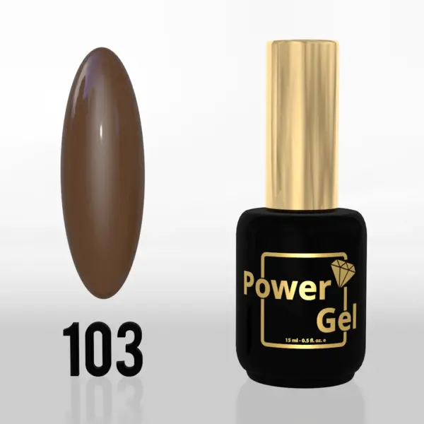 ⁦לק ג'ל Power Gel 103⁩ – תמונה ⁦4⁩