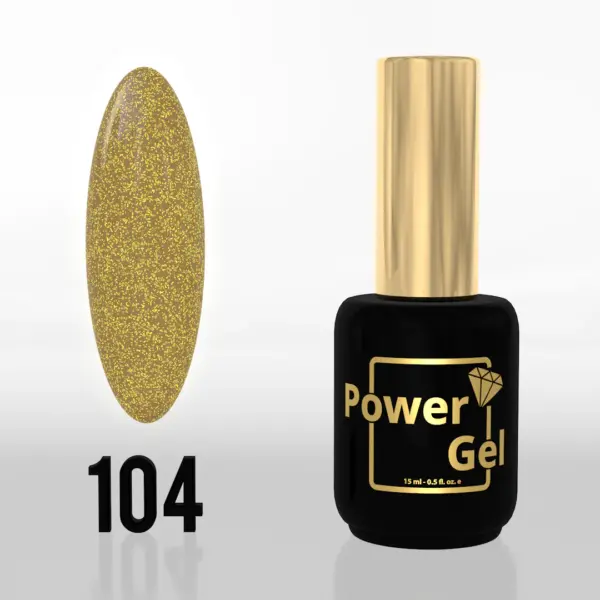 ⁦לק ג'ל Power Gel 104⁩ – תמונה ⁦2⁩