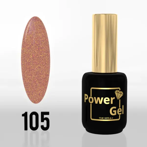 ⁦לק ג'ל Power Gel 105⁩ – תמונה ⁦4⁩