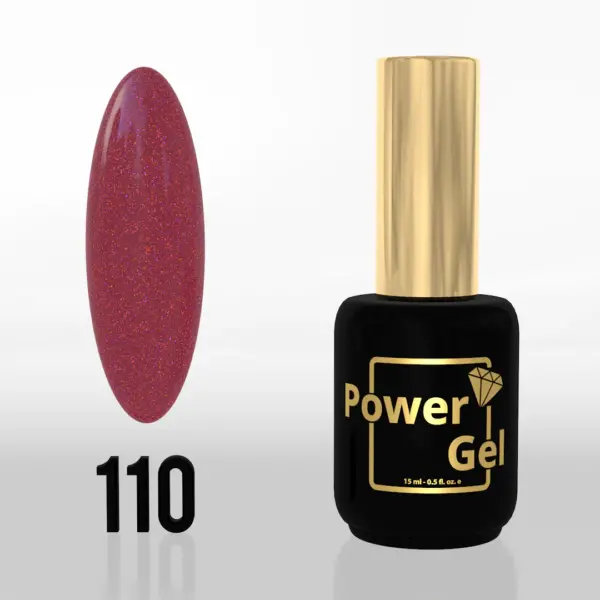 ⁦לק ג'ל Power Gel 110⁩ – תמונה ⁦4⁩