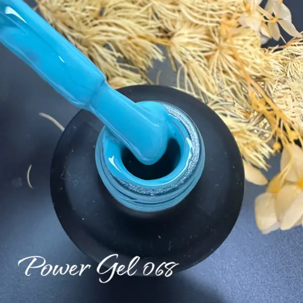 לק ג'ל Power Gel 068, לק ג'ל צבע תכלת