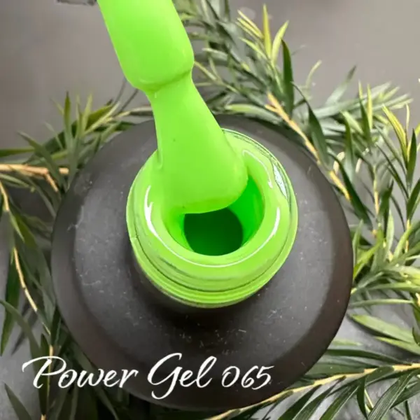 לק ג'ל Power Gel 065, לק ג'ל צבע ירוק ניאון