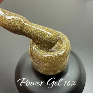 לק ג'ל Power Gel 162, לק ג'ל צבע זהב גליטר