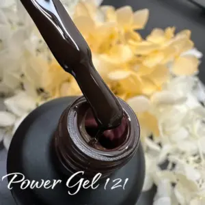 לק ג'ל Power Gel 121, לק ג'ל צבע חום כהה