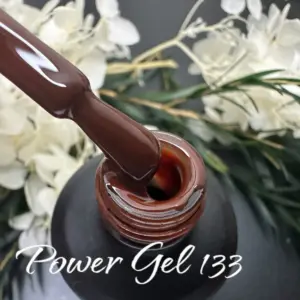 לק ג'ל Power Gel 133, לק ג'ל צבע חום