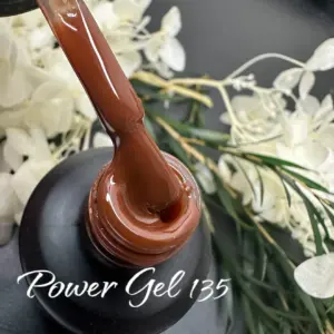לק ג'ל Power Gel 135, לק ג'ל צבע חום