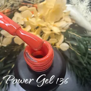 לק ג'ל Power Gel 136, לק ג'ל צבע כתום