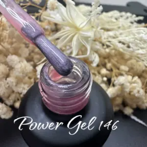 לק ג'ל Power Gel 146, לק ג'ל צבע ורוד שקוף