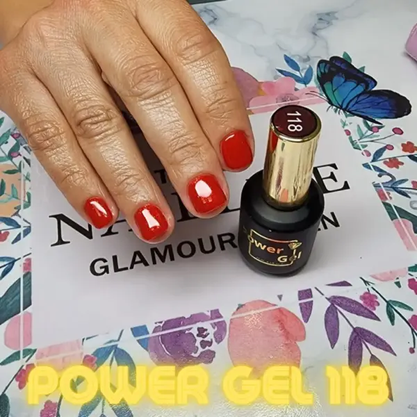 ⁦לק ג'ל Power Gel 118⁩ – תמונה ⁦3⁩