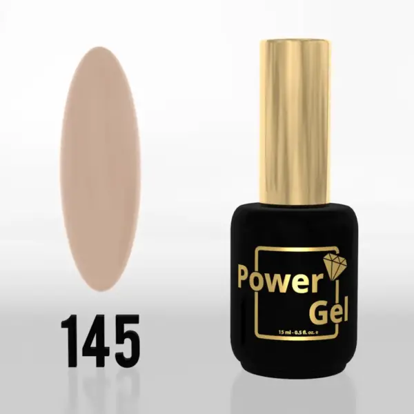⁦לק ג'ל Power Gel 145⁩ – תמונה ⁦2⁩