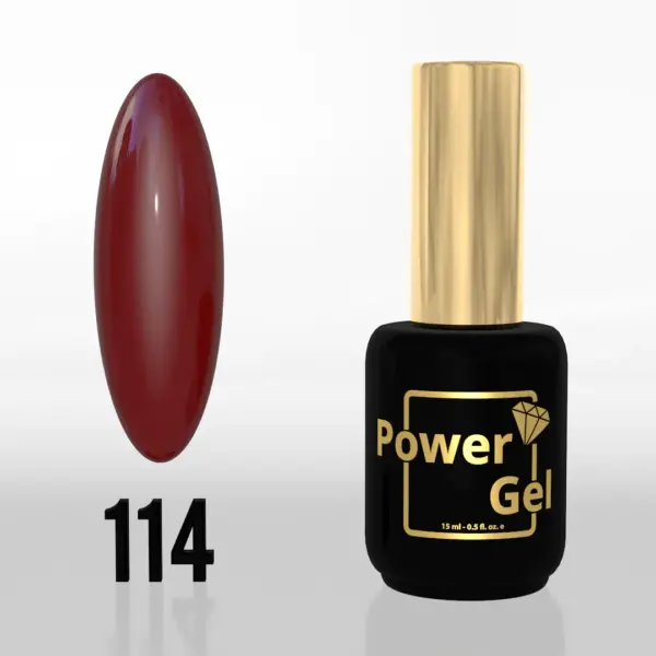 ⁦לק ג'ל Power Gel 114⁩ – תמונה ⁦2⁩