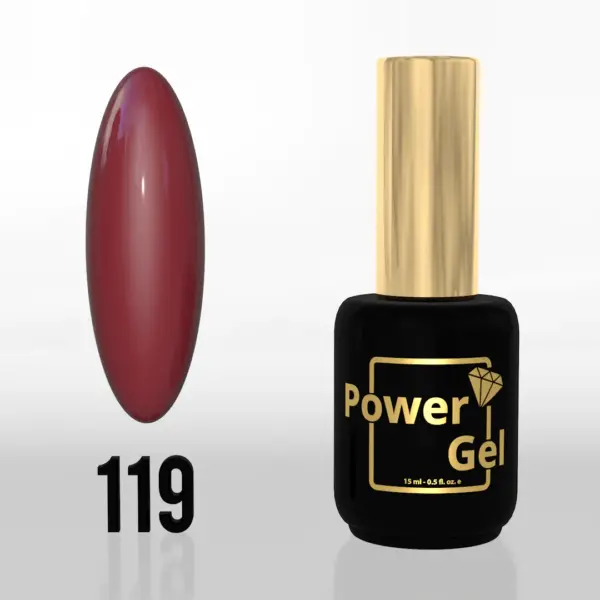 ⁦לק ג'ל Power Gel 119⁩ – תמונה ⁦5⁩
