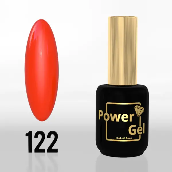 ⁦לק ג'ל Power Gel 122⁩ – תמונה ⁦2⁩