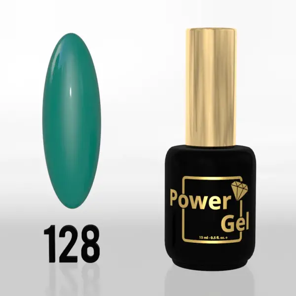 ⁦לק ג'ל Power Gel 128⁩ – תמונה ⁦2⁩