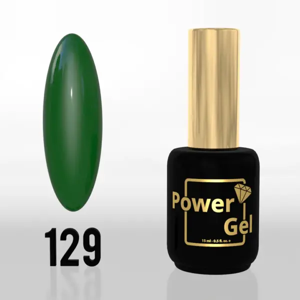 ⁦לק ג'ל Power Gel 129⁩ – תמונה ⁦4⁩