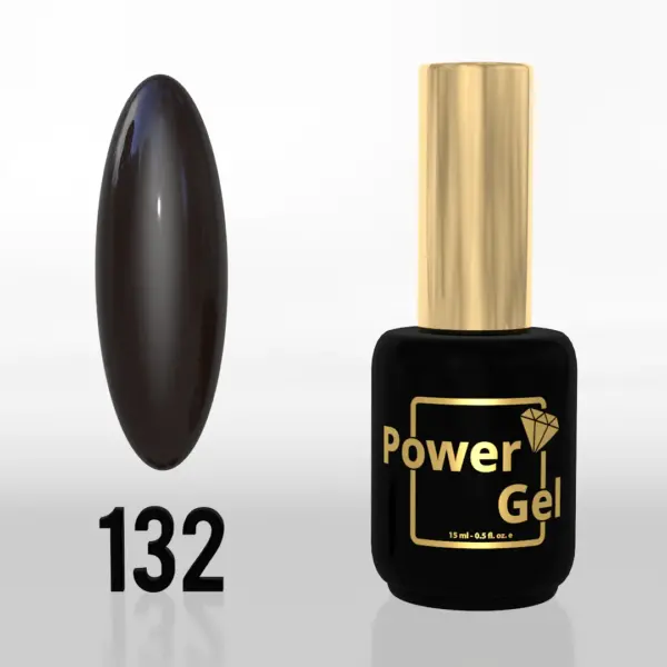 ⁦לק ג'ל Power Gel 132⁩ – תמונה ⁦2⁩