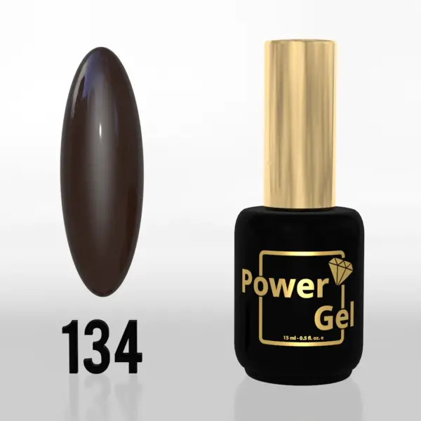 ⁦לק ג'ל Power Gel 134⁩ – תמונה ⁦3⁩