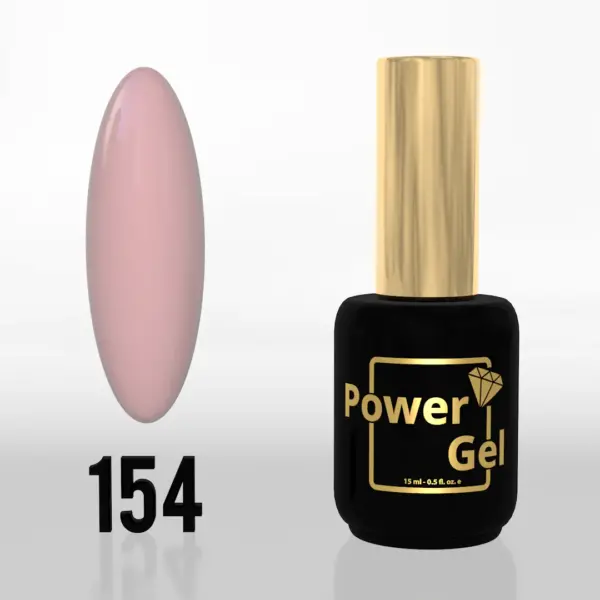 ⁦לק ג'ל Power Gel 154⁩ – תמונה ⁦4⁩