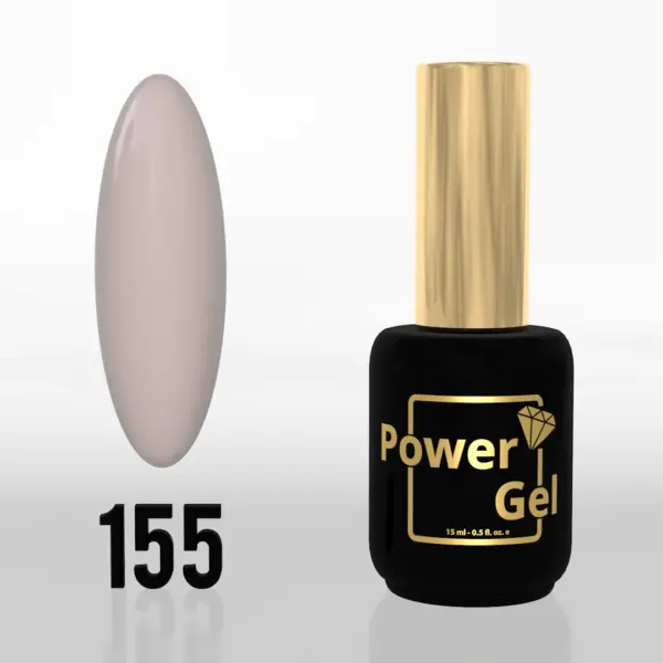 ⁦לק ג'ל Power Gel 155⁩ – תמונה ⁦2⁩