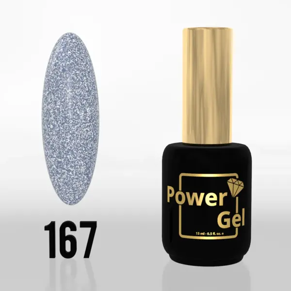 ⁦לק ג'ל Power Gel 167⁩ – תמונה ⁦2⁩