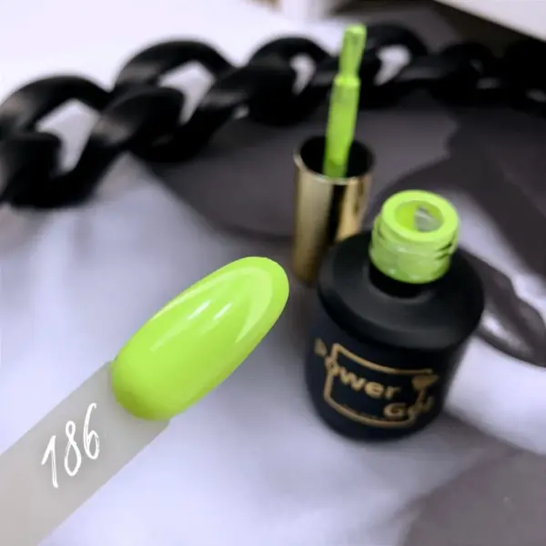 ⁦לק ג'ל Power Gel 186⁩ – תמונה ⁦3⁩