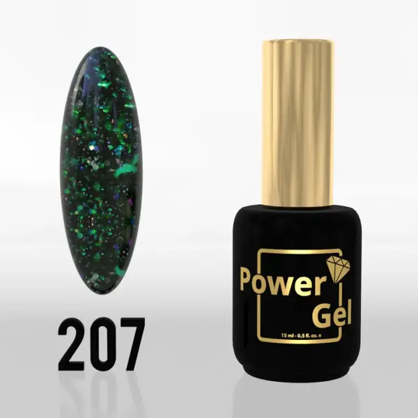 ⁦לק ג'ל Power Gel 207⁩ – תמונה ⁦2⁩