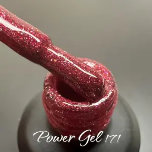 לק ג'ל Power Gel 171, לק ג'ל צבע אדום גליטר