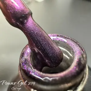 לק ג'ל Power Gel 219, לק ג'ל צבע שחור גוון סגול