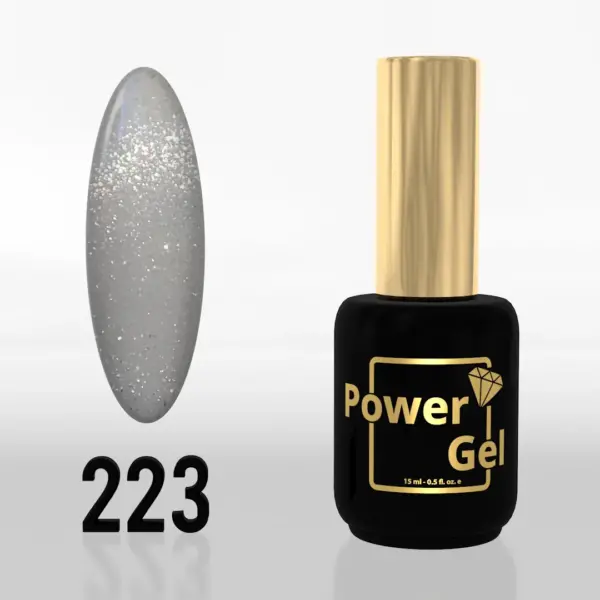 ⁦לק ג'ל Power Gel 223⁩ – תמונה ⁦3⁩