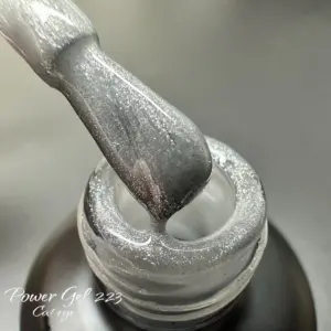 לק ג'ל Power Gel 223, לק ג'ל צבע כסוף גליטר