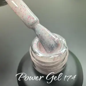 לק ג'ל Power Gel 174, לק ג'ל צבע ורוד גליטר