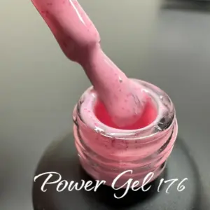 לק ג'ל Power Gel 176, לק ג'ל צבע ורוד גליטר
