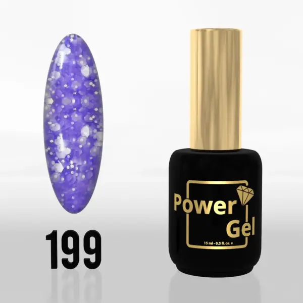 ⁦לק ג'ל Power Gel 199⁩ – תמונה ⁦2⁩