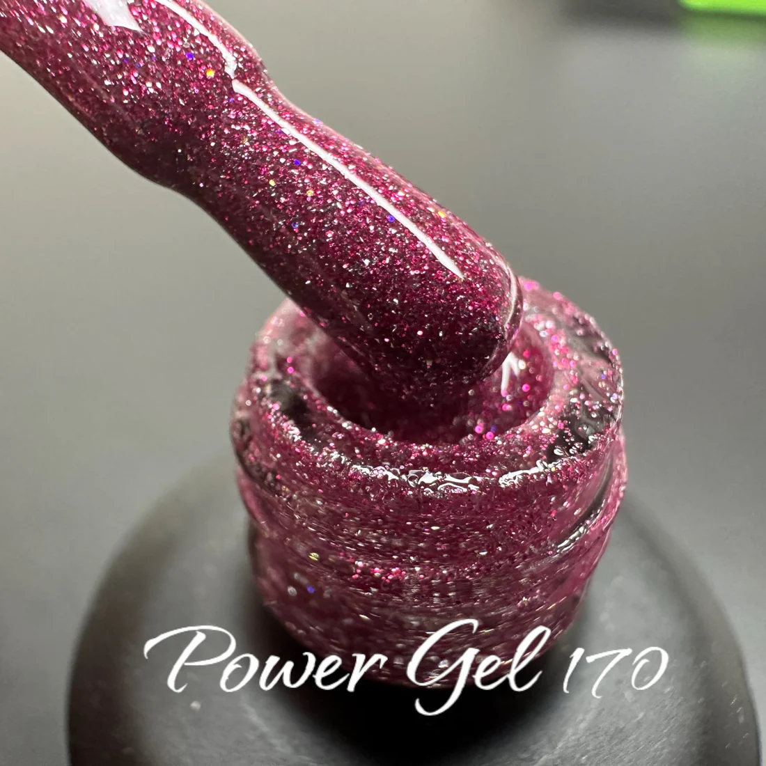 לק ג'ל Power Gel 170, לק ג'ל צבע סגול גליטר