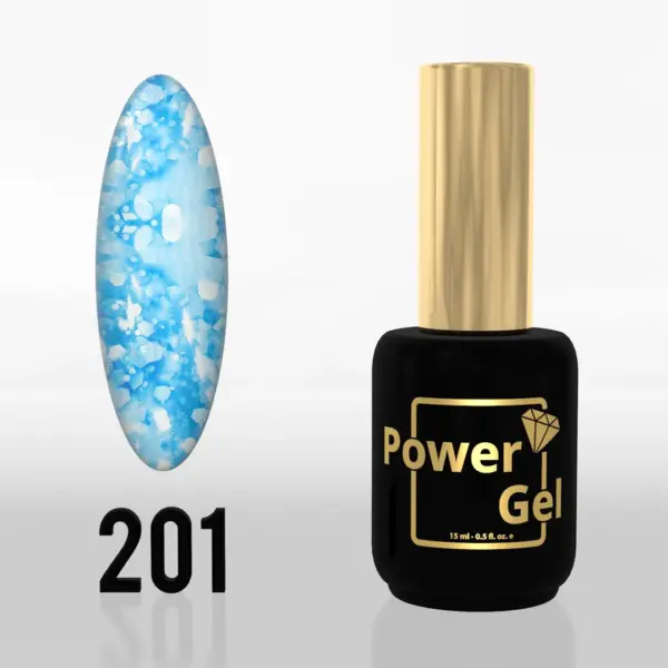 ⁦לק ג'ל Power Gel 201⁩ – תמונה ⁦4⁩